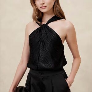 Banana Republic Black Halter Tank Top